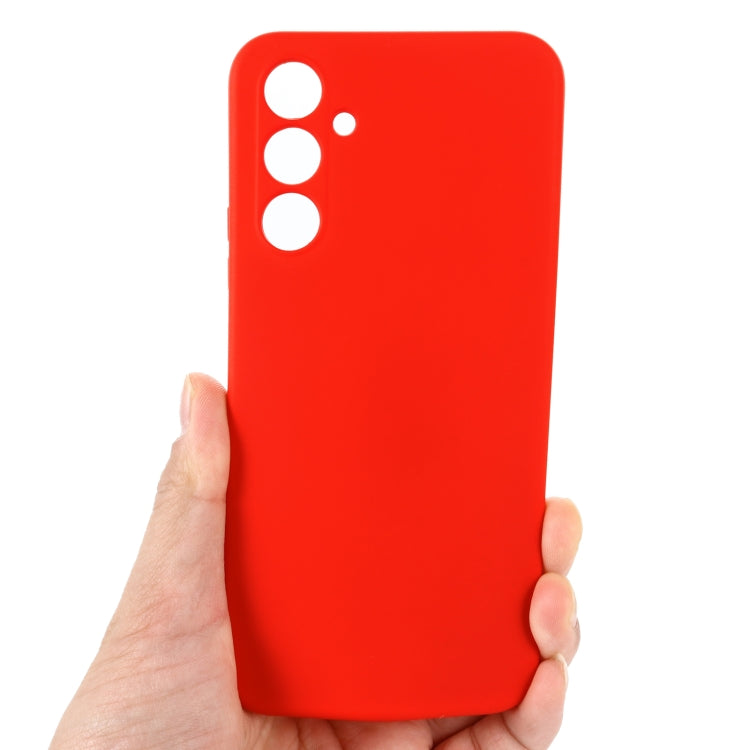 For Samsung Galaxy A34 5G Pure Color Liquid Silicone Shockproof Phone Case(Red) - Galaxy Phone Cases by PMC TechLife | Online Shopping South Africa | PMC TechLife