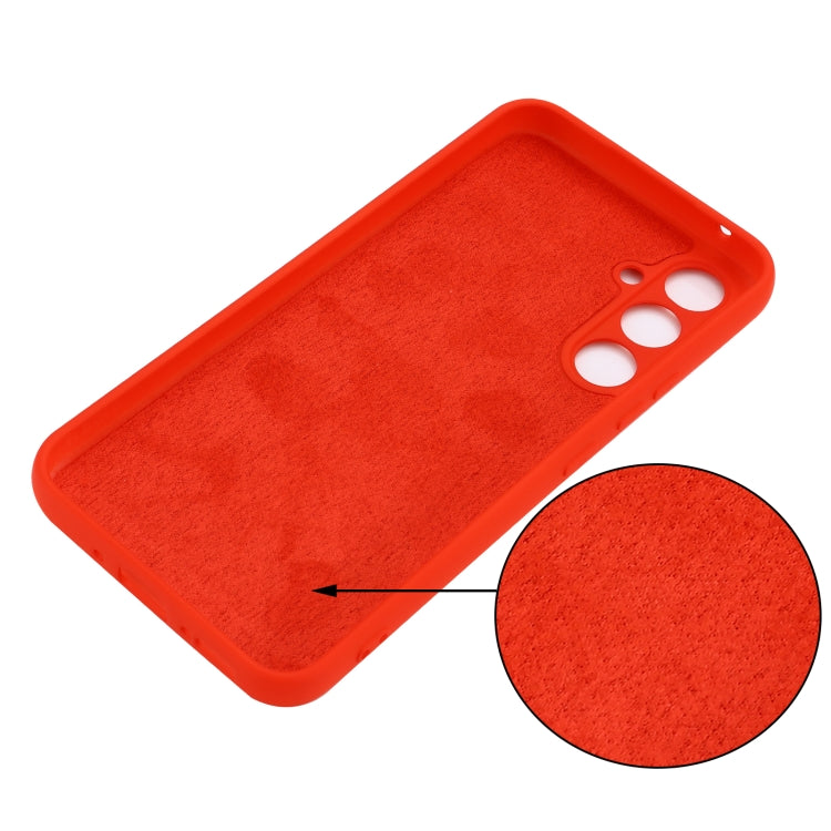 For Samsung Galaxy A34 5G Pure Color Liquid Silicone Shockproof Phone Case(Red) - Galaxy Phone Cases by PMC TechLife | Online Shopping South Africa | PMC TechLife
