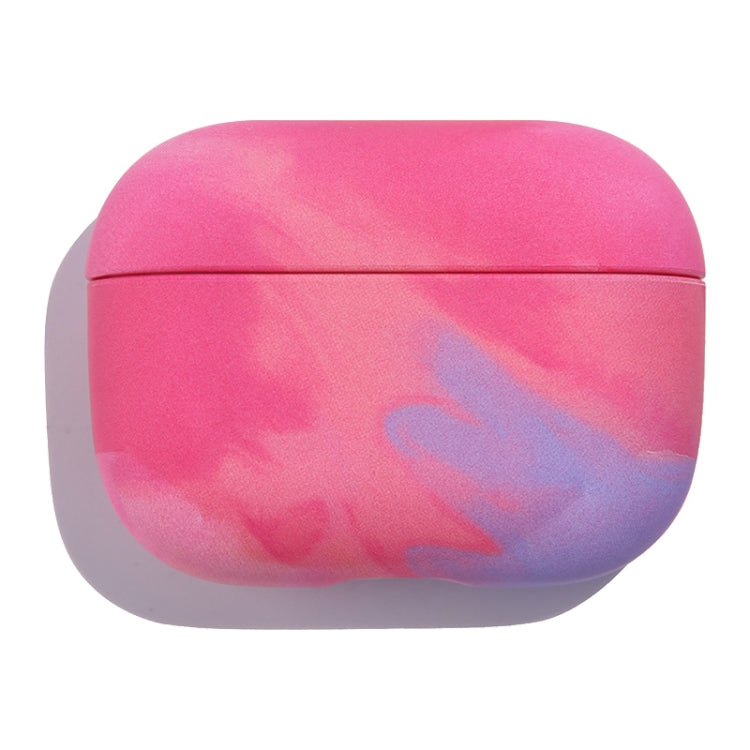 For AirPods Pro Ink Painting Water Sticker PC Earphone Case(Ink Rose Red) - For AirPods Pro by PMC Jewellery | Online Shopping South Africa | PMC Jewellery | Buy Now Pay Later Mobicred