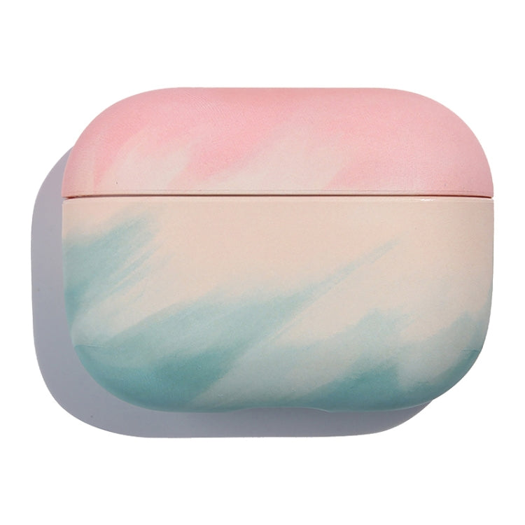 For AirPods Pro Ink Painting Water Sticker PC Earphone Case(Ink Green) - For AirPods Pro by PMC Jewellery | Online Shopping South Africa | PMC Jewellery | Buy Now Pay Later Mobicred
