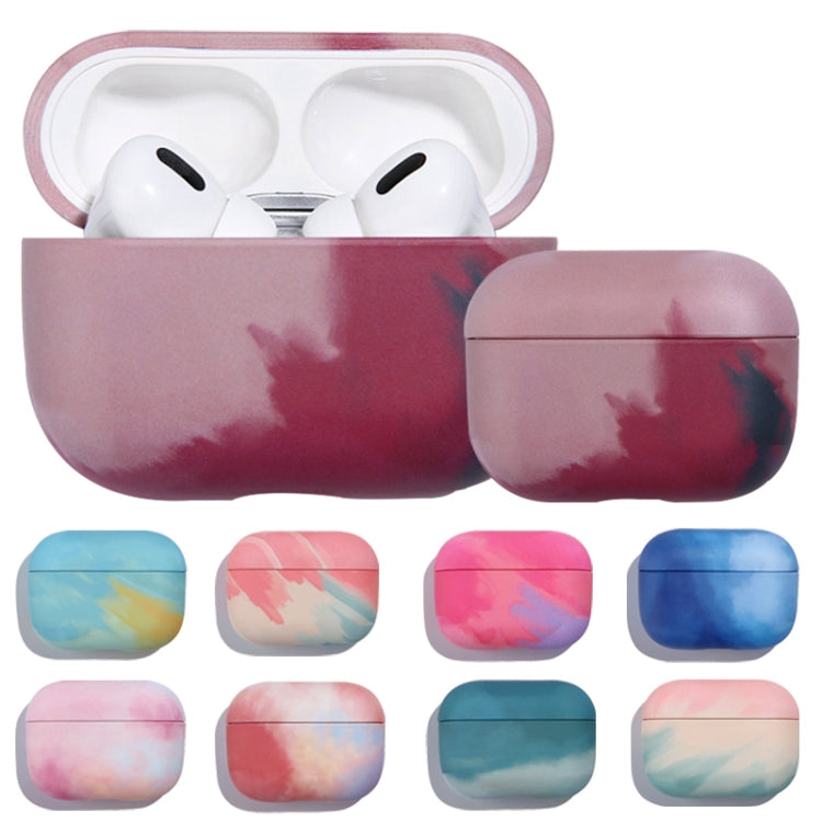 For AirPods 3 Ink Painting Water Sticker PC Earphone Case(Ink Yellow) - For AirPods 3 by PMC Jewellery | Online Shopping South Africa | PMC Jewellery | Buy Now Pay Later Mobicred