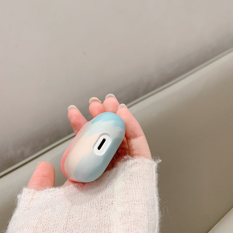 For AirPods 1 / 2 Ink Painting Water Sticker PC Earphone Case(Ink Color Cloud) - For AirPods 1/2 by PMC Jewellery | Online Shopping South Africa | PMC Jewellery | Buy Now Pay Later Mobicred