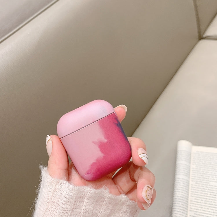For AirPods 1 / 2 Ink Painting Water Sticker PC Earphone Case(Ink Rainbow) - For AirPods 1/2 by PMC Jewellery | Online Shopping South Africa | PMC Jewellery | Buy Now Pay Later Mobicred