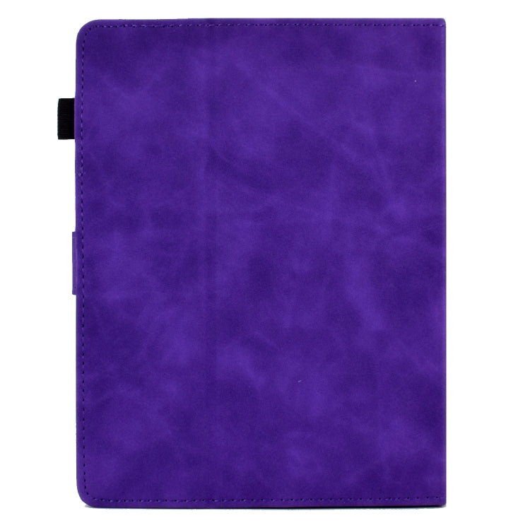 For 7 inch Tablets Peony Butterfly Embossed Leather Tablet Case(Purple) - 7 inch by PMC TechLife | Online Shopping South Africa | PMC TechLife | Buy Now Pay Later Mobicred