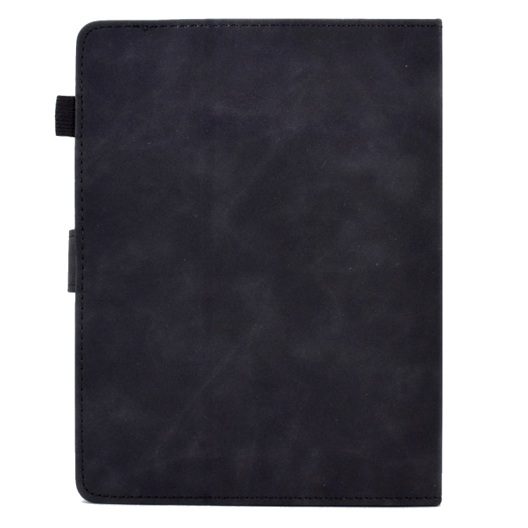 For 7 inch Tablets Peony Butterfly Embossed Leather Tablet Case(Black) - 7 inch by PMC TechLife | Online Shopping South Africa | PMC TechLife | Buy Now Pay Later Mobicred