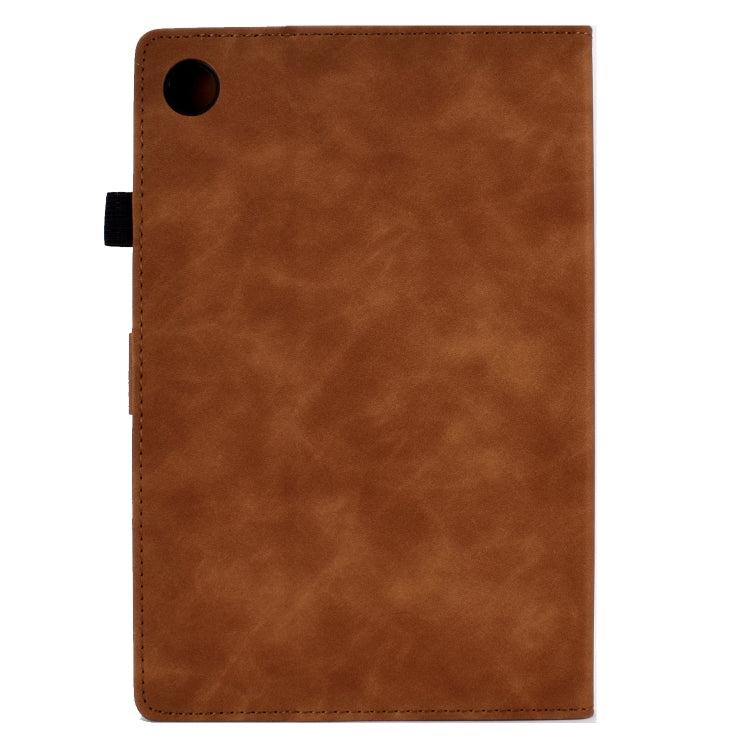 Peony Butterfly Embossed Leather Tablet Case For Huawei MatePad T 10 / T 10s / Honor Tablet Enjoy 2 / Pad X6 / Pad 6(Brown) - free shipping - PMC TechLife - Order now!