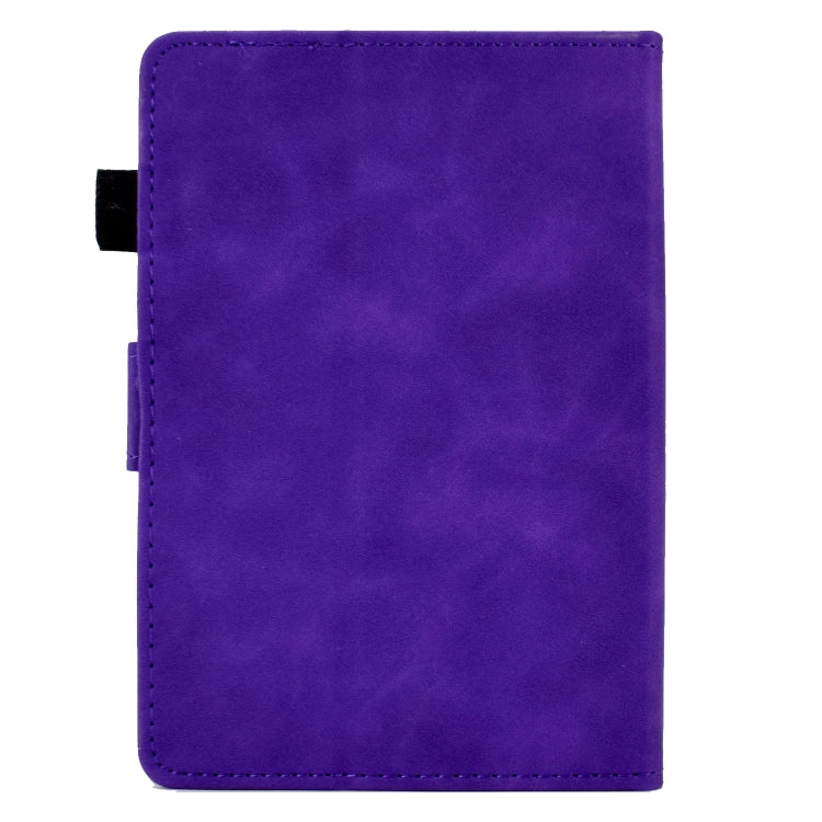 For Amazon Kindle Paperwhite 5 Peony Butterfly Embossed Leather Smart Tablet Case(Purple) - Amazon by PMC TechLife | Online Shopping South Africa | PMC TechLife | Buy Now Pay Later Mobicred