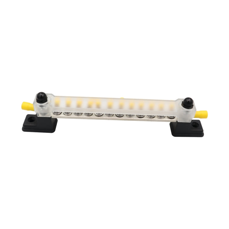 CP-3051 150A 12-48V RV Yacht 12-way Busbar with 14pcs Terminals(Black) - Booster Cable & Clip by PMC TechLife | Online Shopping South Africa | PMC TechLife | Buy Now Pay Later Mobicred