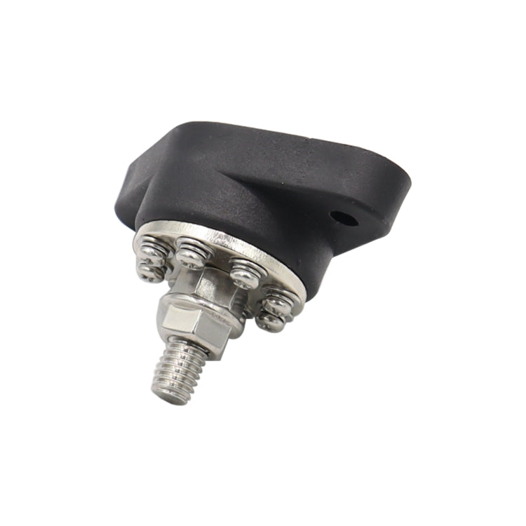 3/8 inch M10 RV Yacht 8-way Terminal Stud with 2 M5x20 Screws(Black) - Booster Cable & Clip by PMC TechLife | Online Shopping South Africa | PMC TechLife | Buy Now Pay Later Mobicred