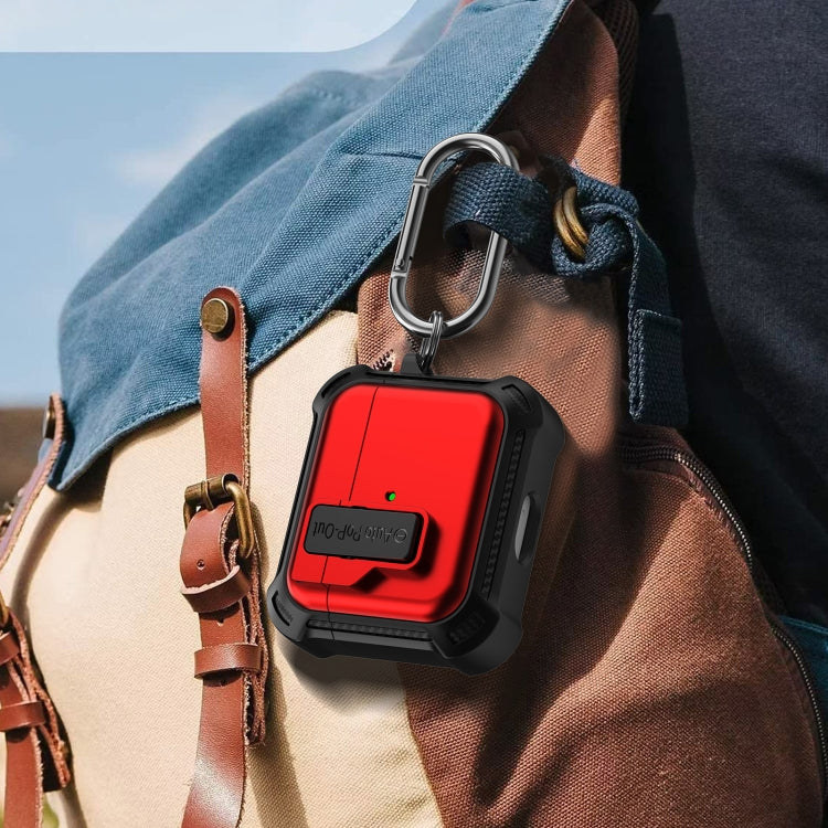 For AirPods 3 Signal Flag Wireless Earphones Case with Security Lock(Red) - For AirPods 3 by PMC Jewellery | Online Shopping South Africa | PMC Jewellery | Buy Now Pay Later Mobicred