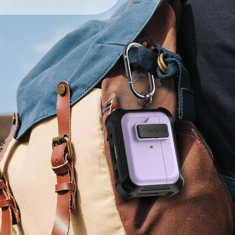 For AirPods Pro 2 Signal Flag Wireless Earphones Case with Security Lock(Black) - For AirPods Pro 2 by PMC Jewellery | Online Shopping South Africa | PMC Jewellery | Buy Now Pay Later Mobicred