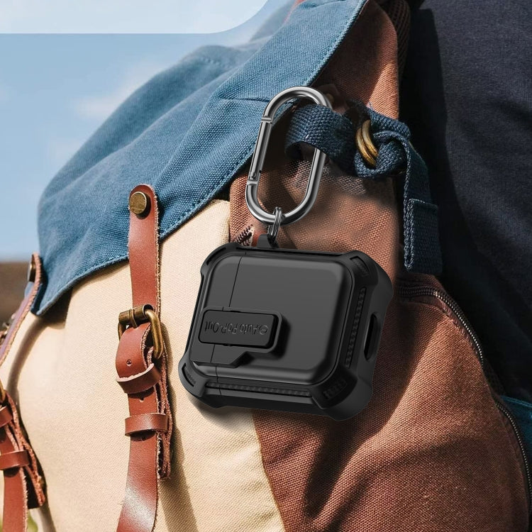 For AirPods 1 / 2 Signal Flag Wireless Earphones Case with Security Lock(Blue) - For AirPods 1/2 by PMC Jewellery | Online Shopping South Africa | PMC Jewellery | Buy Now Pay Later Mobicred