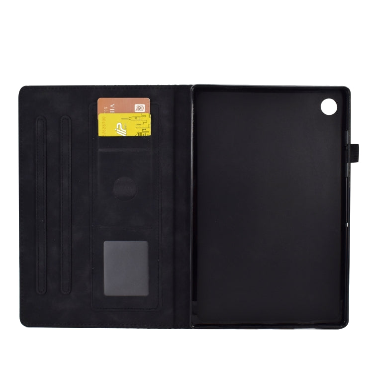 For Huawei MatePad T10 / T10S / Honor Tablet 6 Rhombus Embossed Leather Tablet Case(Black) - Honor by PMC TechLife | Online Shopping South Africa | PMC TechLife | Buy Now Pay Later Mobicred