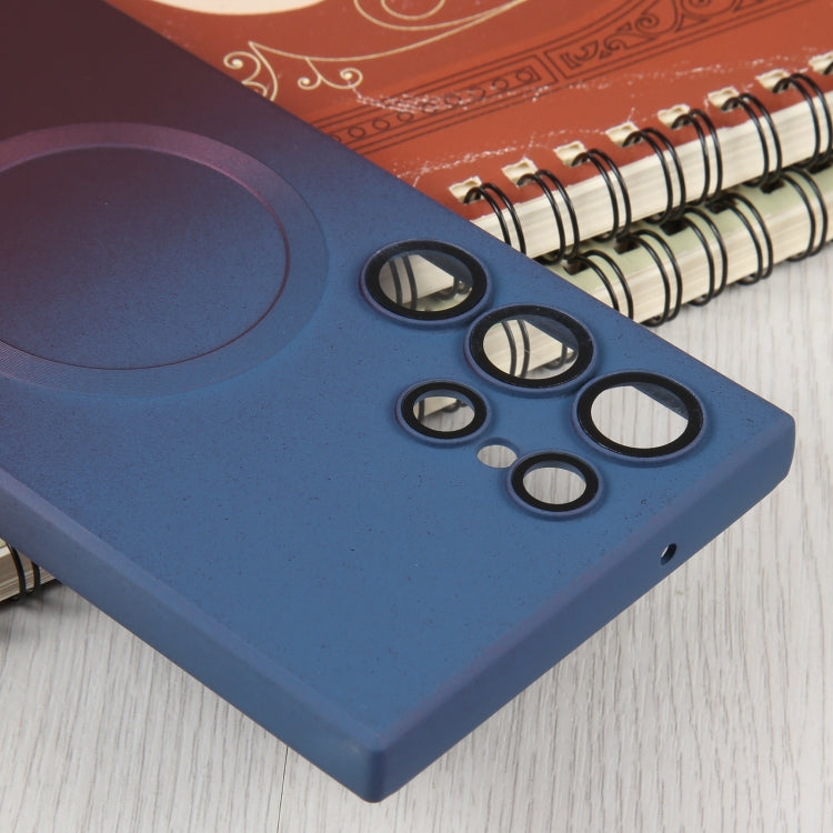 For Samsung Galaxy S23 5G Liquid TPU Silicone Gradient MagSafe Phone Case(Blue Purple) - Galaxy S23 5G Cases by PMC TechLife | Online Shopping South Africa | PMC TechLife