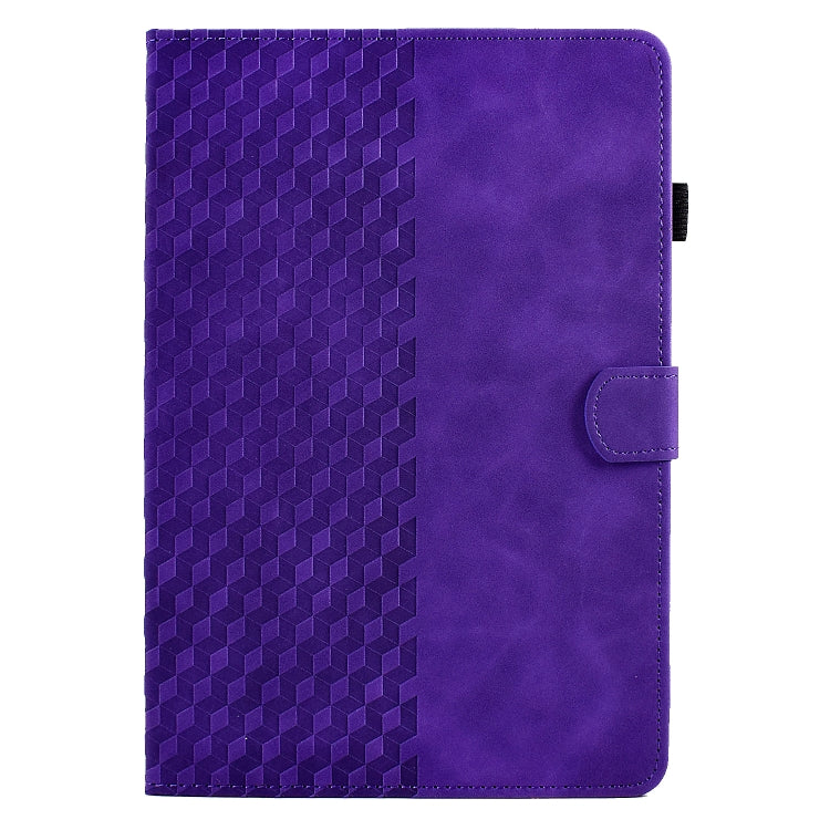 For 7.0 inch Universal Tablet Rhombus Embossed Leather Case(Purple) - 7 inch by PMC TechLife | Online Shopping South Africa | PMC TechLife | Buy Now Pay Later Mobicred