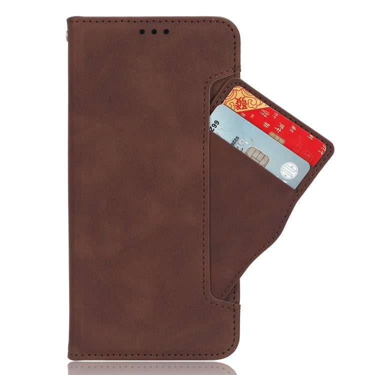For Blackview A52 Skin Feel Calf Texture Card Slots Leather Phone Case(Brown) - More Brand by PMC TechLife | Online Shopping South Africa | PMC TechLife | Buy Now Pay Later Mobicred