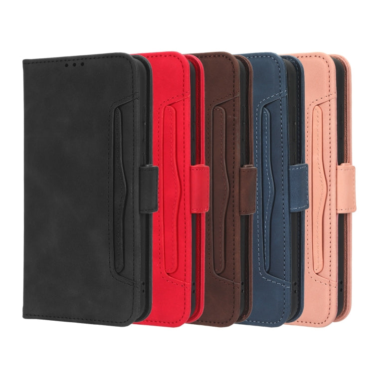 For Blackview BV7200 Skin Feel Calf Texture Card Slots Leather Phone Case(Black) - More Brand by PMC TechLife | Online Shopping South Africa | PMC TechLife | Buy Now Pay Later Mobicred