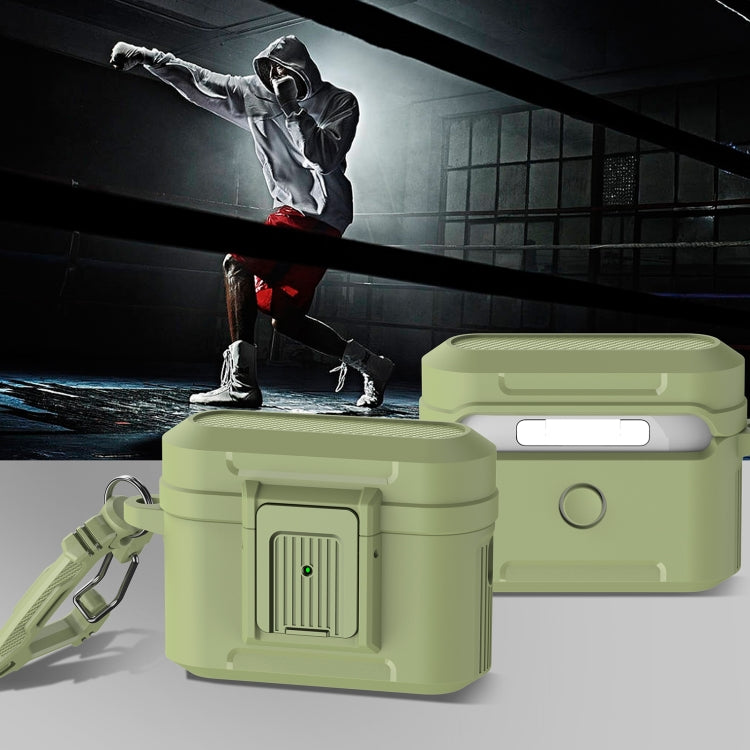 For AirPods Pro 2 Earphone TPU + PC Protective Case(Green) - For AirPods Pro 2 by PMC Jewellery | Online Shopping South Africa | PMC Jewellery | Buy Now Pay Later Mobicred