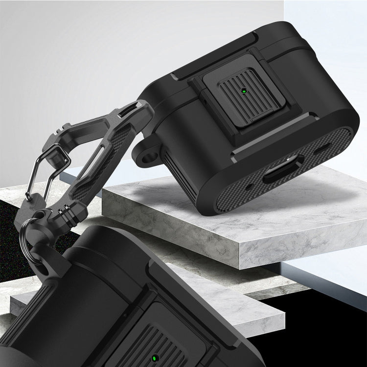 For AirPods Pro 2 Earphone Silicone TPU + PC Case(Black+Red) - For AirPods Pro 2 by PMC Jewellery | Online Shopping South Africa | PMC Jewellery | Buy Now Pay Later Mobicred