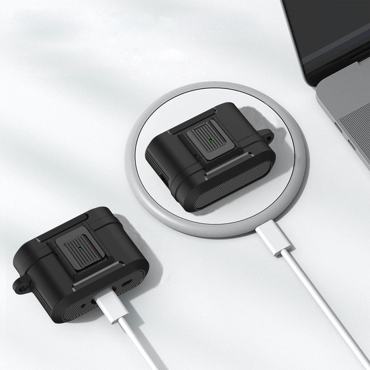 For AirPods Pro 2 Earphone TPU + PC Protective Case(Blue) - For AirPods Pro 2 by PMC Jewellery | Online Shopping South Africa | PMC Jewellery | Buy Now Pay Later Mobicred