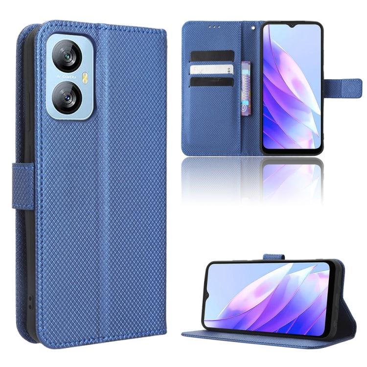 For Blackview A52 Diamond Texture Leather Phone Case(Blue) - More Brand by PMC TechLife | Online Shopping South Africa | PMC TechLife | Buy Now Pay Later Mobicred