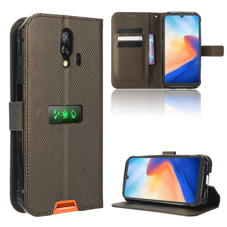 For Blackview BV7200 Diamond Texture Leather Phone Case(Brown) - More Brand by PMC TechLife | Online Shopping South Africa | PMC TechLife | Buy Now Pay Later Mobicred
