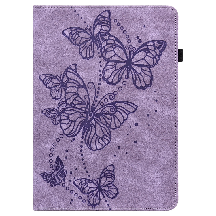 For Lenovo Pad Pro 2022 11.2 inch / Tab P11 Pro Gen 2 Embossed Butterfly Pattern Leather Tablet Case(Purple) - free shipping - PMC TechLife - Order now!