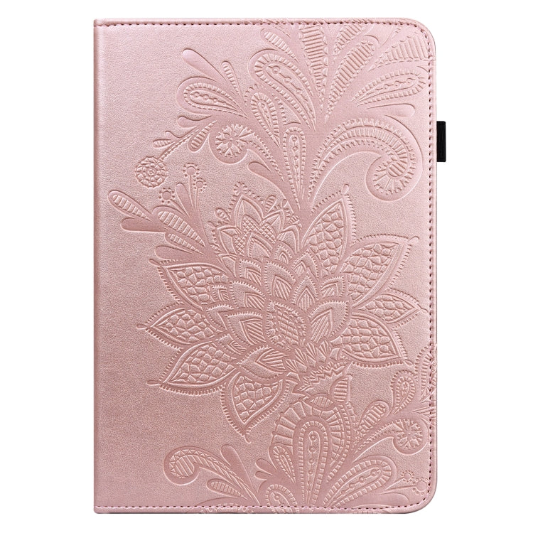 For Lenovo Pad Pro 2022 11.2 inch / Tab P11 Pro Gen 2 Lace Flower Embossing Pattern Leather Tablet Case(Gold) - Lenovo by PMC TechLife | Online Shopping South Africa | PMC TechLife | Buy Now Pay Later Mobicred