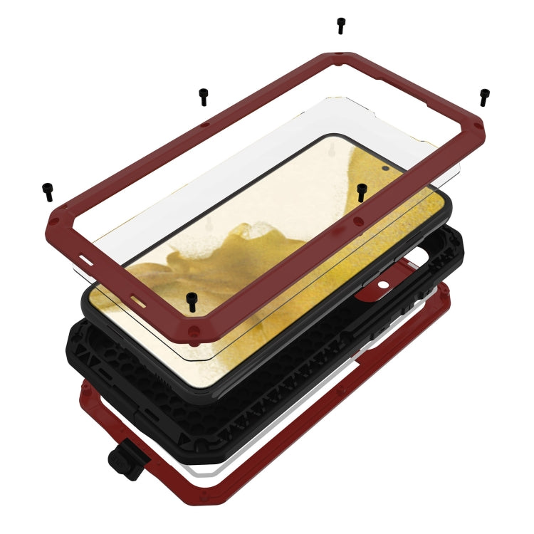 For Samsung Galaxy S23 5G RedPepper 360 Full Body Rugged Metal Waterproof Phone Case(Red) - free shipping - PMc TechLife - Order now!