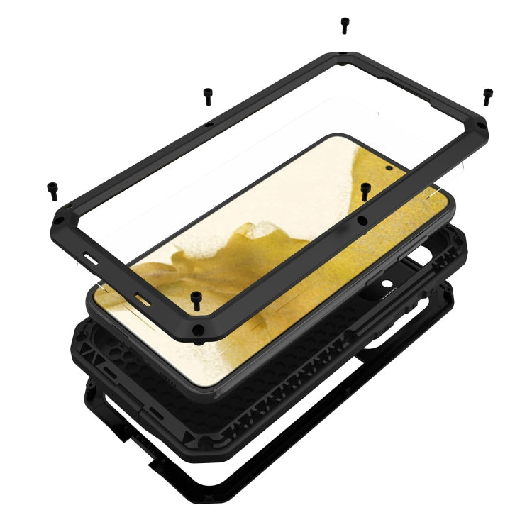 For Samsung Galaxy S23+ 5G RedPepper 360 Full Body Rugged Metal Life Waterproof Phone Case(Black) - Galaxy S23+ 5G Cases by RedPepper | Online Shopping South Africa | PMc TechLife | Buy Now Pay Later Mobicred