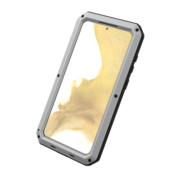 For Samsung Galaxy S23+ 5G RedPepper 360 Full Body Rugged Metal Life Waterproof Phone Case(Silver) - free shipping - PMc TechLife - Order now!