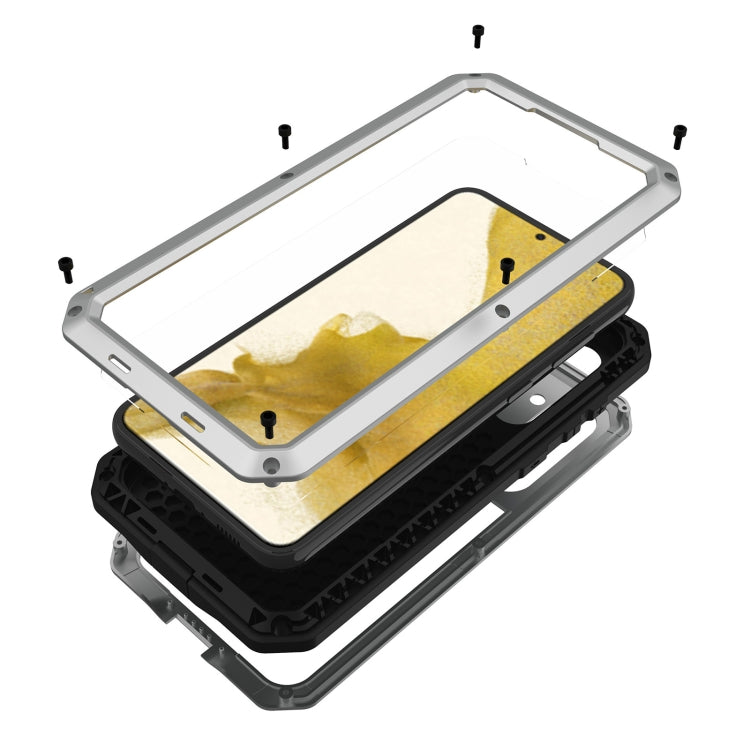 For Samsung Galaxy S23+ 5G RedPepper 360 Full Body Rugged Metal Life Waterproof Phone Case(Silver) - free shipping - PMc TechLife - Order now!