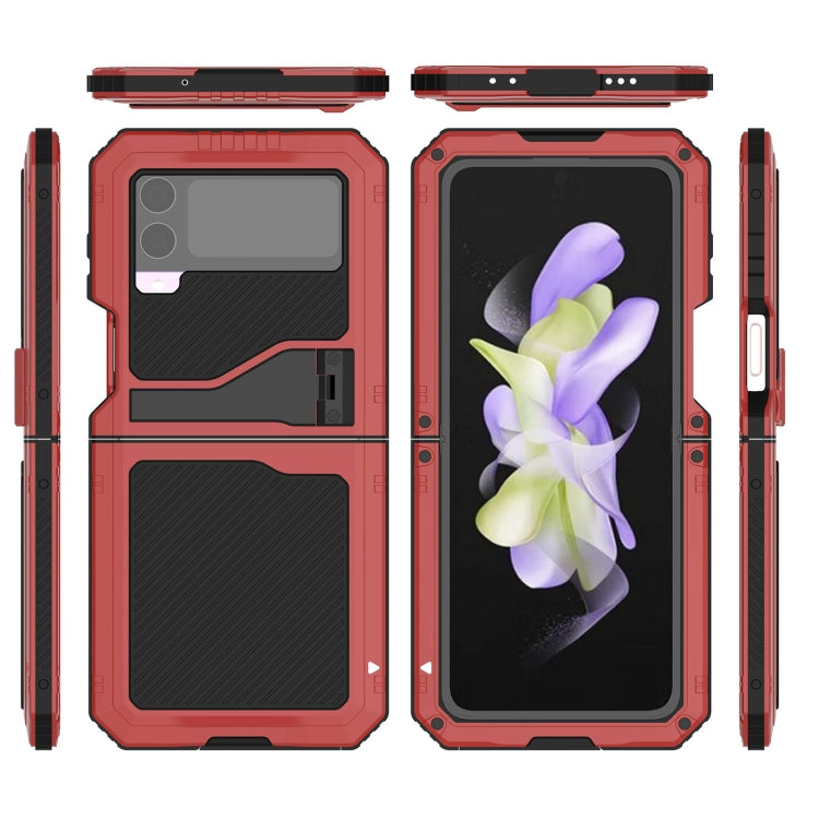 For Samsung Galaxy Z Flip4 RedPepper 360 Full Body Rugged Metal Life Waterproof Phone Case (Red) - free shipping - PMc TechLife - Order now!