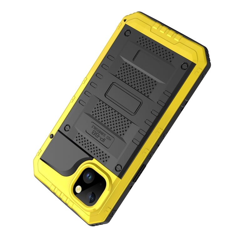 For iPhone 14 Plus RedPepper Wolf 360 Full Body Rugged Life Waterproof Phone Case(Yellow) - free shipping - PMc TechLife - Order now!