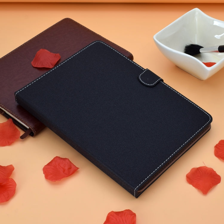 For 10 inch Solid Color Tablet PC Universal Magnetic Horizontal Flip Leather Case with Card Slots & Holder(Black) - 10 - 11 inch by PMC TechLife | Online Shopping South Africa | PMC TechLife | Buy Now Pay Later Mobicred