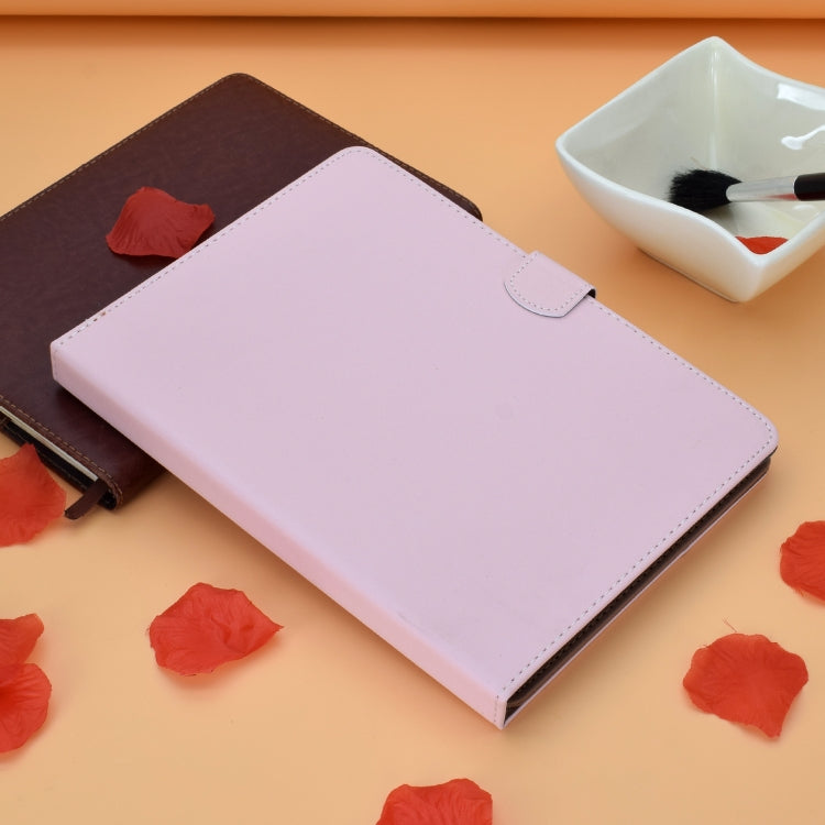 For 10 inch Solid Color Tablet PC Universal Magnetic Horizontal Flip Leather Case with Card Slots & Holder(Pink) - 10 - 11 inch by PMC TechLife | Online Shopping South Africa | PMC TechLife | Buy Now Pay Later Mobicred