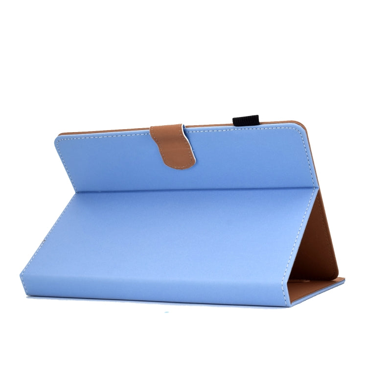 For 10 inch Solid Color Tablet PC Universal Magnetic Horizontal Flip Leather Case with Card Slots & Holder(Blue) - 10 - 11 inch by PMC TechLife | Online Shopping South Africa | PMC TechLife | Buy Now Pay Later Mobicred