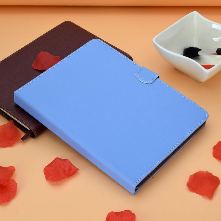 For 10 inch Solid Color Tablet PC Universal Magnetic Horizontal Flip Leather Case with Card Slots & Holder(Blue) - 10 - 11 inch by PMC TechLife | Online Shopping South Africa | PMC TechLife | Buy Now Pay Later Mobicred