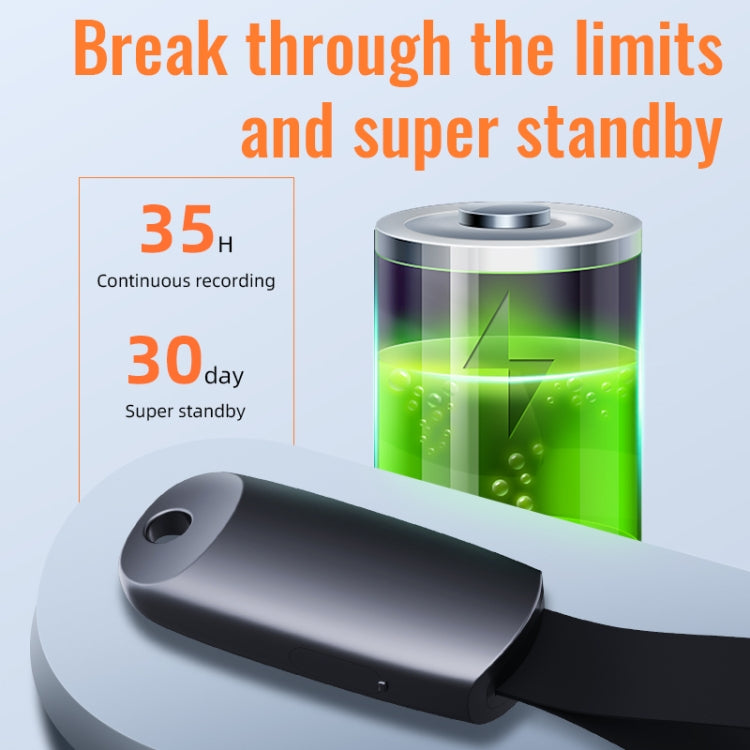 JNN S26 Smart Digital Noise Canceling Voice Recorder with Lanyard, Capacity:8GB(Black) - Recording Pen by JNN | Online Shopping South Africa | PMC TechLife | Buy Now Pay Later Mobicred