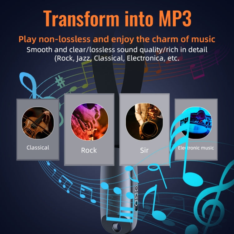 JNN S26 Smart Digital Noise Canceling Voice Recorder with Lanyard, Capacity:16GB(Black) - Recording Pen by JNN | Online Shopping South Africa | PMC TechLife | Buy Now Pay Later Mobicred