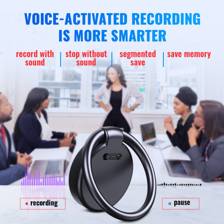 JNN S30 Round HD Noise Canceling Recorder, Capacity:16GB(Black) - Recording Pen by JNN | Online Shopping South Africa | PMC TechLife | Buy Now Pay Later Mobicred