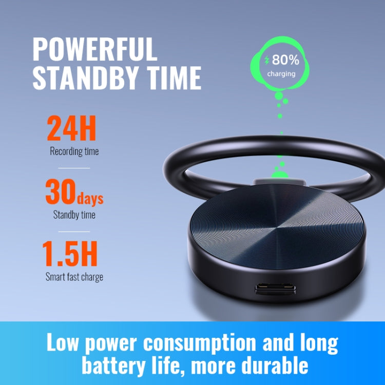 JNN S30 Round HD Noise Canceling Recorder, Capacity:32GB(Black) - free shipping - PMC TechLife - Order now!