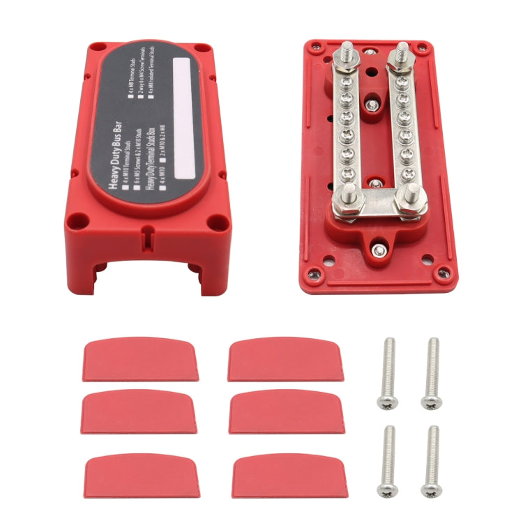 CP-3087-02 100A 48V 12-way M6 Terminal Busbar(Red) - Booster Cable & Clip by PMC TechLife | Online Shopping South Africa | PMC TechLife | Buy Now Pay Later Mobicred