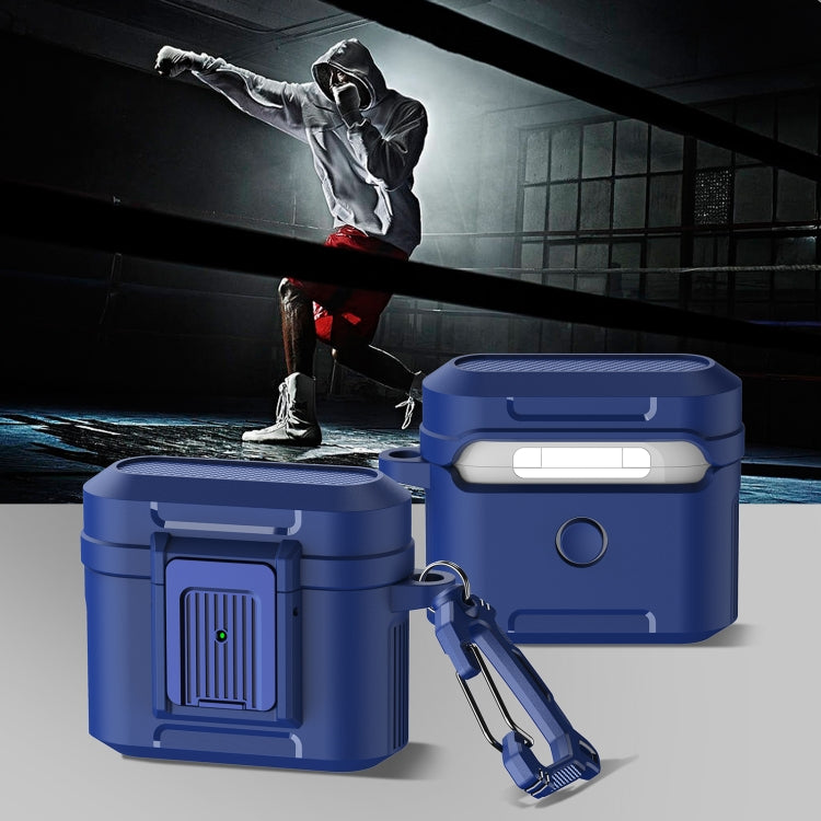 For AirPods 3 Earphone TPU + PC Protective Case(Blue) - For AirPods 3 by PMC Jewellery | Online Shopping South Africa | PMC Jewellery | Buy Now Pay Later Mobicred