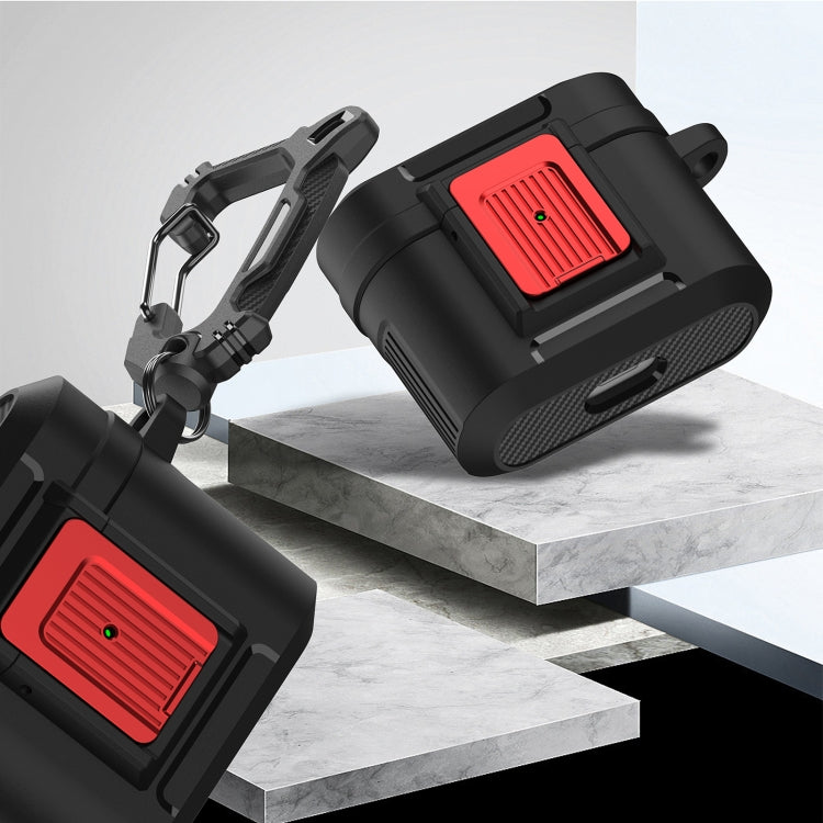 For AirPods 3 Earphone TPU + PC Protective Case(Black+Red) - For AirPods 3 by PMC Jewellery | Online Shopping South Africa | PMC Jewellery | Buy Now Pay Later Mobicred