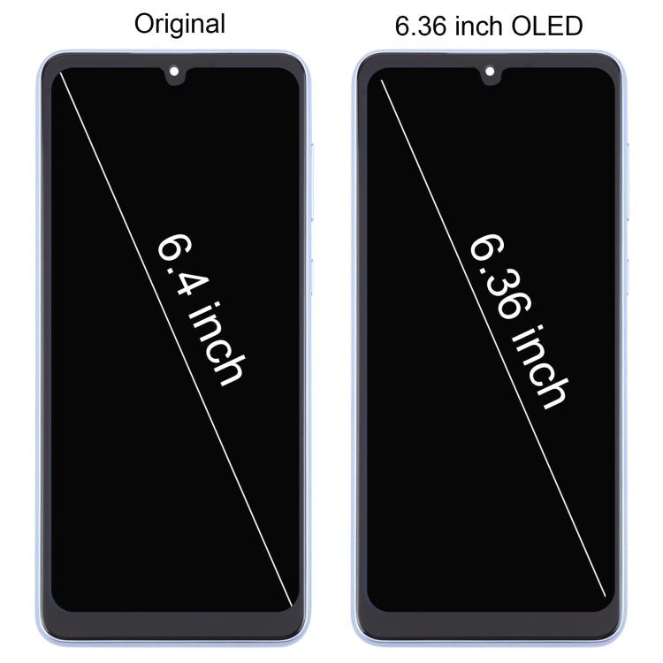 For Samsung Galaxy A33 5G SM-A336 6.36 inch OLED LCD Screen Digitizer Full Assembly with Frame (White) - free shipping - PMc TechLife - Order now!