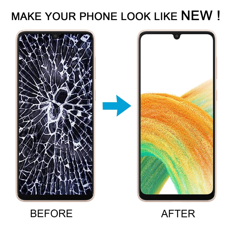 For Samsung Galaxy A33 5G SM-A336 6.36 inch OLED LCD Screen Digitizer Full Assembly with Frame (White) - free shipping - PMc TechLife - Order now!