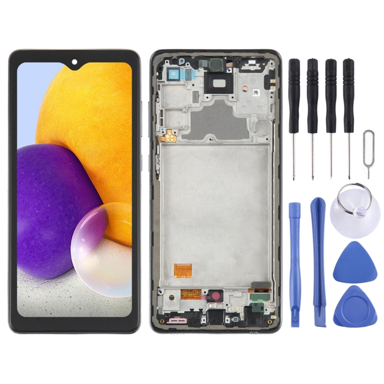6.36 inch OLED LCD Screen for Samsung Galaxy A72 SM-A725 6.33 inch Digitizer Full Assembly with Frame(Black) - free shipping - PMc TechLife - Order now!