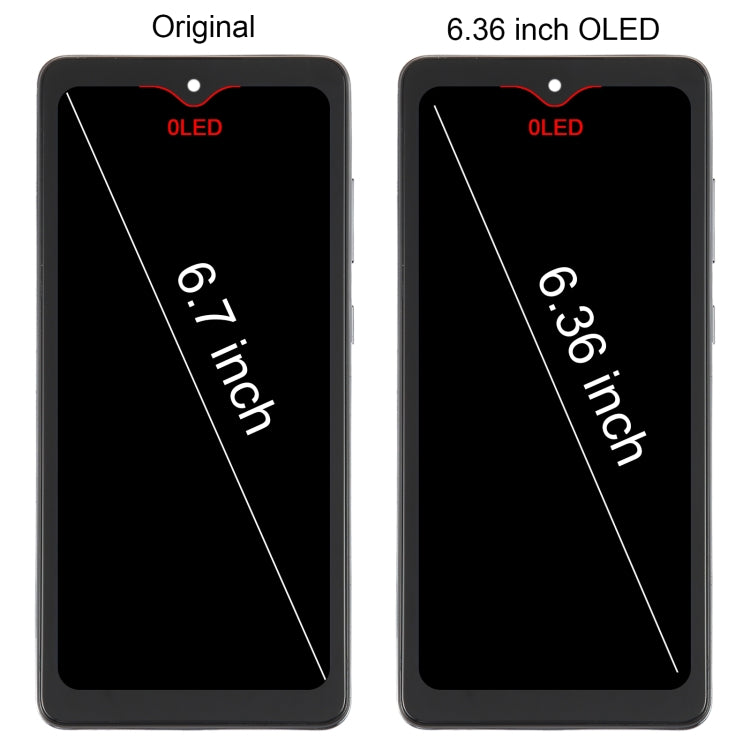 6.36 inch OLED LCD Screen for Samsung Galaxy A72 SM-A725 6.33 inch Digitizer Full Assembly with Frame(Black) - free shipping - PMc TechLife - Order now!
