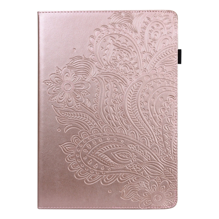 For Lenovo Tab P11 Pro Gen 2 Peacock Embossed Pattern Leather Tablet Case(Rose Gold) - Lenovo by PMC TechLife | Online Shopping South Africa | PMC TechLife | Buy Now Pay Later Mobicred